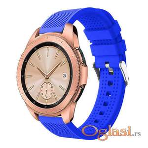 Kraljevsko plava silikonska narukvica 20mm Samsung galaxy watch 42mm
